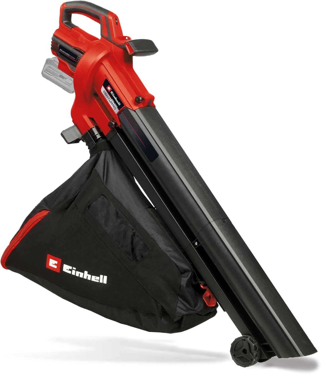 Einhell Venturo 18/210 Akku-Laubbläser & Sauger, 2-in-1, 500 m³/h, 210 km/h, PXC, Schwarz/Rot