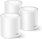 TP-Link Deco X50 AX3000 Mesh Wi-Fi Set, 3-Pack, Wi-Fi 6, Dual Band Router and Repeater, 3x Gigabit Ports for Each Unit, Recommended for Homes with 4–6 Bedrooms, Comprehensive Parental Protection, WPA3