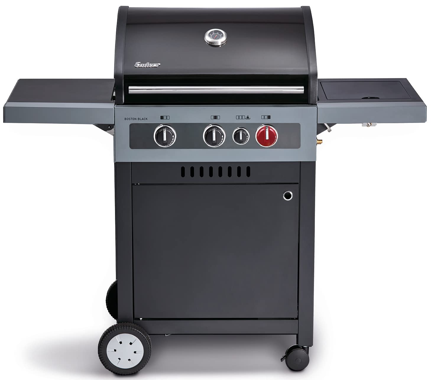 Enders® Hyde 4 SIKR Turbo Gas Grill, 4 Burners Made of Stainless Steel for Powerful Direct and Indirect Grilling, 800 °C Turbo Zone™, Switch Grid™, Infarot Back Burner and Side Cooker, #8041