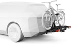 Thule EasyFold XT Fahrradträger, Fahrradträger Anhängerkupplung Black/Aluminum, 2 Bikes