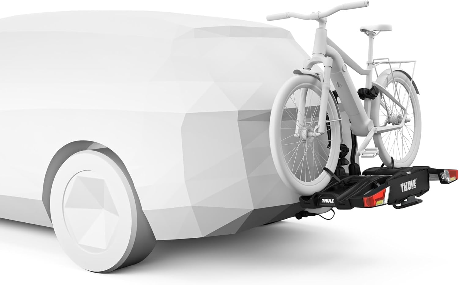 Thule EasyFold XT Fahrradträger, Fahrradträger Anhängerkupplung Black/Aluminum, 2 Bikes