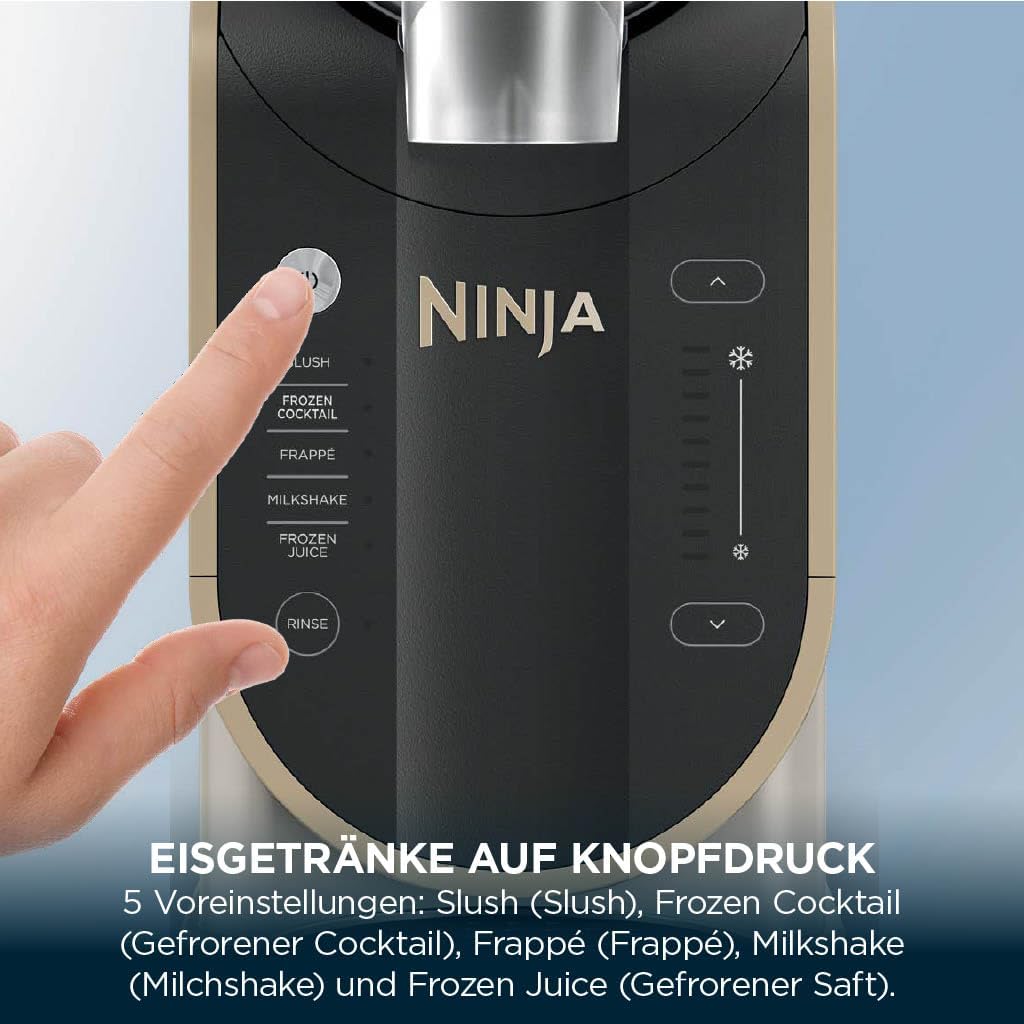 Ninja SLUSHi Maschine für Slush, Eis-Cocktails, Frappé, Milchshakes & gefrorenen Saft, WhisperChill-Technology