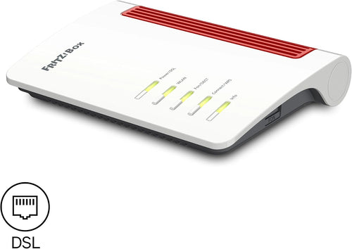 FRITZ!Box 7530 AX | DSL Router | Wi-Fi 6 up to 2.4 Gbps | Dualband WLAN (2.4/5 GHz), stable for streaming and home office, smart home and telephony centre, made in Europe