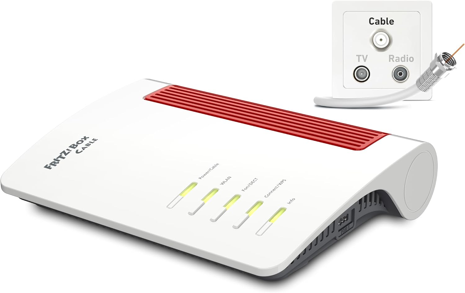 FRITZ!Box 6670 | Router for Cable Connection | Wi-Fi 7 up to 3.6 Gbps | Dualband WLAN (2.4/5 GHz), cable up to 6 Gbps with DOCSIS 3.1, smart home with DECT & Zigbee, WLAN mesh, made in Europe