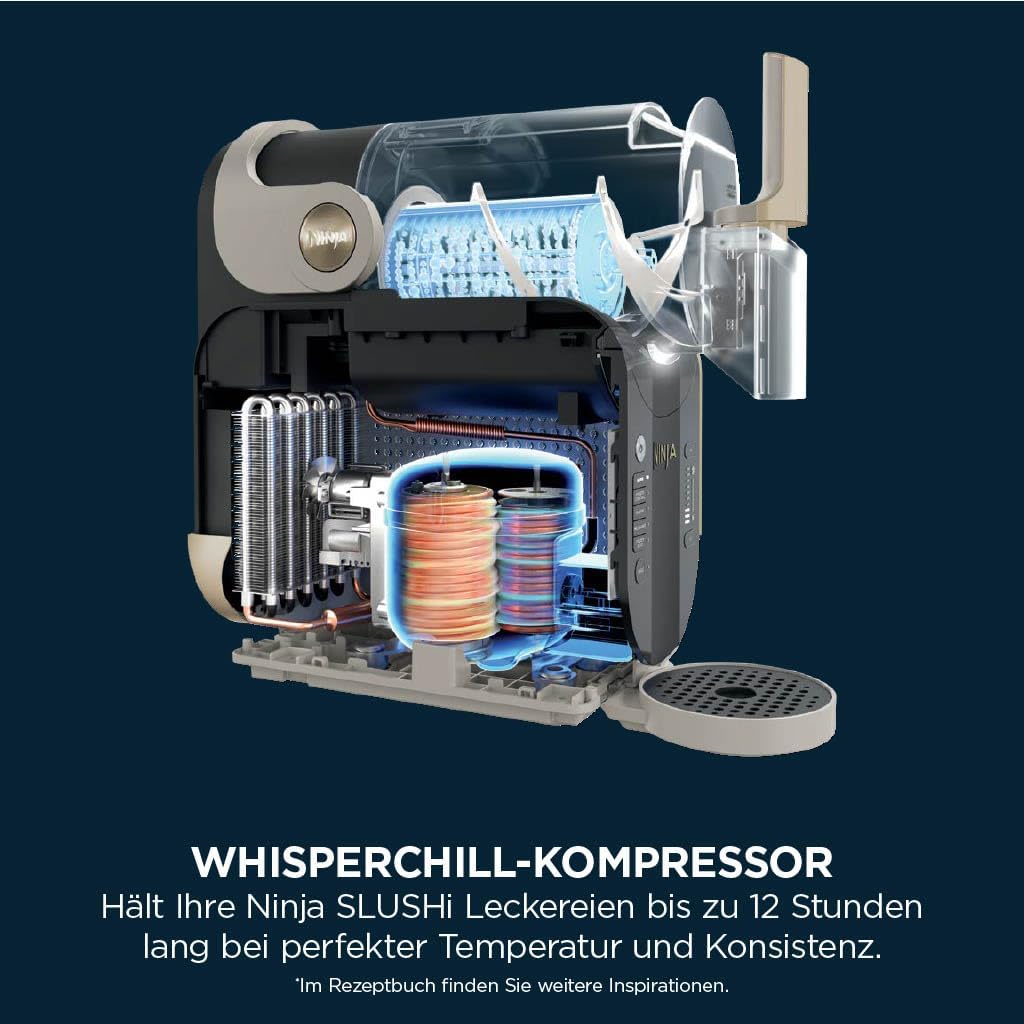 Ninja SLUSHi Maschine für Slush, Eis-Cocktails, Frappé, Milchshakes & gefrorenen Saft, WhisperChill-Technology