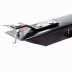 Wiltec Tipping trailer 166.5 x 77.5 x 106 cm, 300 kg, trailer tipper for lawn tractor with grille and removable side walls, trailer with tilt function