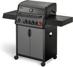Enders® Hyde 4 SIKR Turbo Gas Grill, 4 Burners Made of Stainless Steel for Powerful Direct and Indirect Grilling, 800 °C Turbo Zone™, Switch Grid™, Infarot Back Burner and Side Cooker, #8041