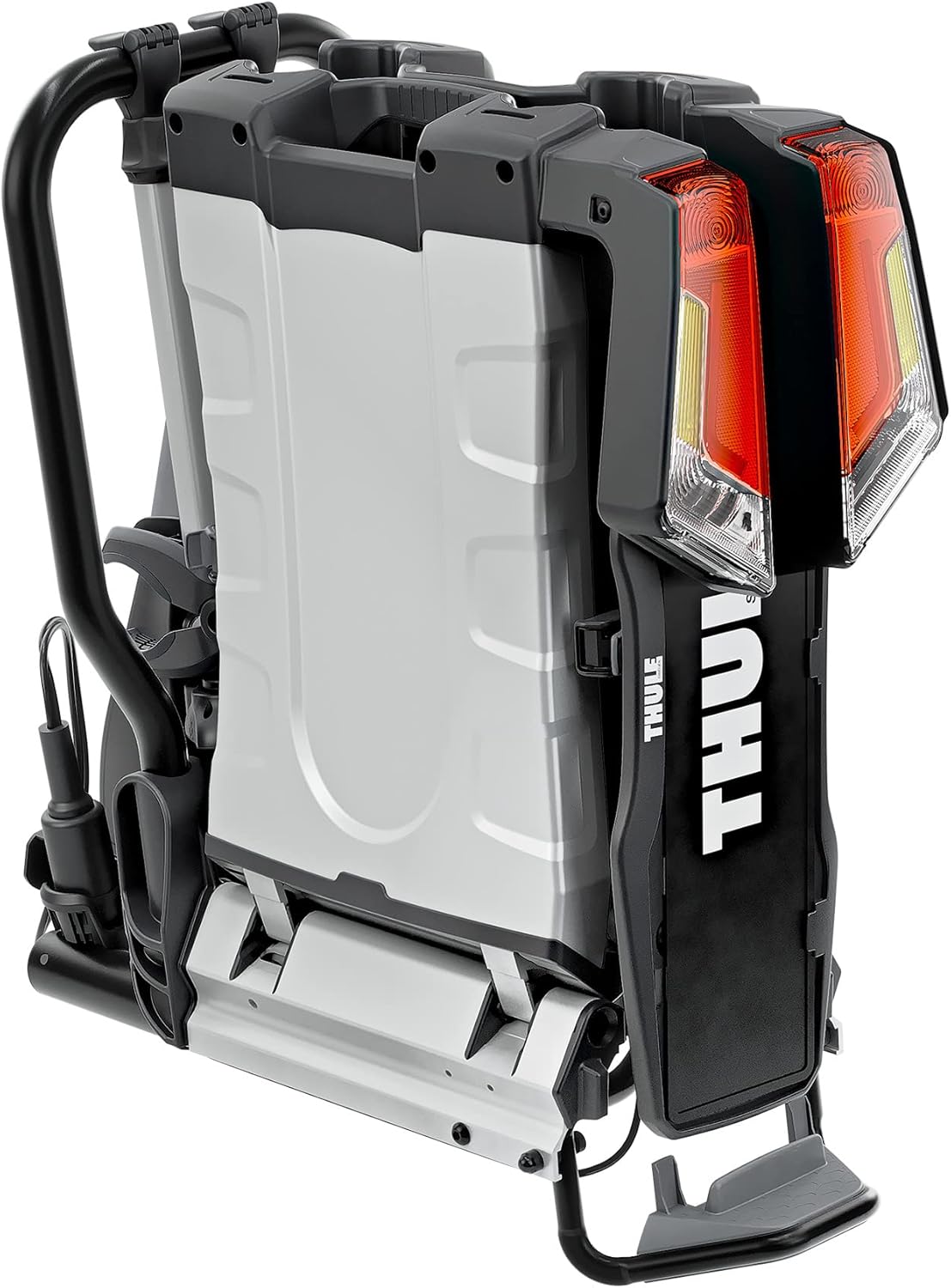 Thule EasyFold XT Fahrradträger, Fahrradträger Anhängerkupplung Black/Aluminum, 2 Bikes
