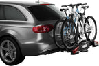 Thule VeloCompact Fahrradträger, Fahrradträger Anhängerkupplung Black/Aluminum, 2 Bikes