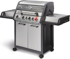 Enders® Gasgrill MONROE PRO 3 SIK TURBO, 3-Edelstahlbrenner, Seitenkocher, Infrarot-Backburner, PanoVision Sicht, HEAT RANGE-Brenner, SWITCH GRID, 800 °C TURBO ZONE, SIMPLE CLEAN #8376, Silber/Schwarz