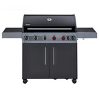 Enders® Hyde 4 SIKR Turbo Gas Grill, 4 Burners Made of Stainless Steel for Powerful Direct and Indirect Grilling, 800 °C Turbo Zone™, Switch Grid™, Infarot Back Burner and Side Cooker, #8041