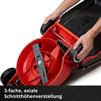 Einhell City Cordless Lawnmower GE-cm 18/30 Li Kit | PXC | 18 V | 30 cm cutting width | up to 150 m² | brushless | 25 L collection basket | 3.0 Ah battery & charger