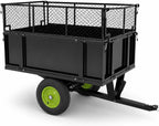 TRUTZHOLM Trailer Lawn Tractor 300 kg Tiltable Ride-on Mower Trailer Tractor Tipping Trailer ATV Quad with Clutch for Transporting Soil, Fertiliser and Leaves