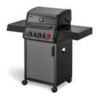 Enders® Hyde 4 SIKR Turbo Gas Grill, 4 Burners Made of Stainless Steel for Powerful Direct and Indirect Grilling, 800 °C Turbo Zone™, Switch Grid™, Infarot Back Burner and Side Cooker, #8041