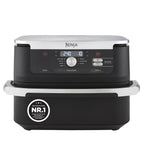 Ninja Foodi FlexDrawer Hot Air Fryer, Dual Zone, Converts to MegaZone 10.4L, Dual Zone, with Little to No Oil, Non-Stick Dishwasher Safe Parts, Stone Gold AF500EUSD