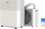 Midea PortaSplit-E Mobile Klimaanlage,Kühlen A++/Heizen A+, 12000 BTU 3,5kW,Mini-Split-Klimaanlage, Farbe Pfirsich,für Räume bis zu 42 m² / 105 m³, nur 39 dB(A) im Silent-Modus [Energieklasse A++]