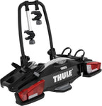 Thule VeloCompact Fahrradträger, Fahrradträger Anhängerkupplung Black/Aluminum, 2 Bikes