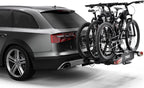 Thule EasyFold XT Fahrradträger, Fahrradträger Anhängerkupplung Black/Aluminum, 2 Bikes