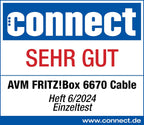 FRITZ!Box 6670 | Router for Cable Connection | Wi-Fi 7 up to 3.6 Gbps | Dualband WLAN (2.4/5 GHz), cable up to 6 Gbps with DOCSIS 3.1, smart home with DECT & Zigbee, WLAN mesh, made in Europe