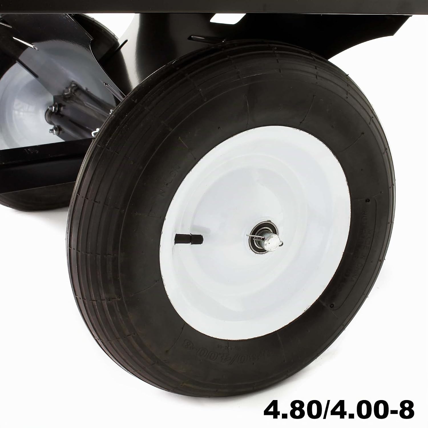 Wiltec Tipping trailer 166.5 x 77.5 x 106 cm, 300 kg, trailer tipper for lawn tractor with grille and removable side walls, trailer with tilt function