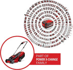 Einhell City Cordless Lawnmower GE-cm 18/30 Li Kit | PXC | 18 V | 30 cm cutting width | up to 150 m² | brushless | 25 L collection basket | 3.0 Ah battery & charger