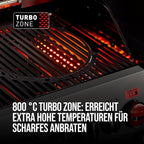 Enders® Hyde 4 SIKR Turbo Gas Grill, 4 Burners Made of Stainless Steel for Powerful Direct and Indirect Grilling, 800 °C Turbo Zone™, Switch Grid™, Infarot Back Burner and Side Cooker, #8041