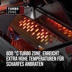 Enders® Gasgrill MONROE PRO 4 SIK TURBO, 4-Edelstahlbrenner, Seitenkocher, Infrarot-Backburner, Sichtfenster, HEAT RANGE™, SWITCH GRID™, 800 °C TURBO ZONE™, SIMPLE CLEAN™, #8378