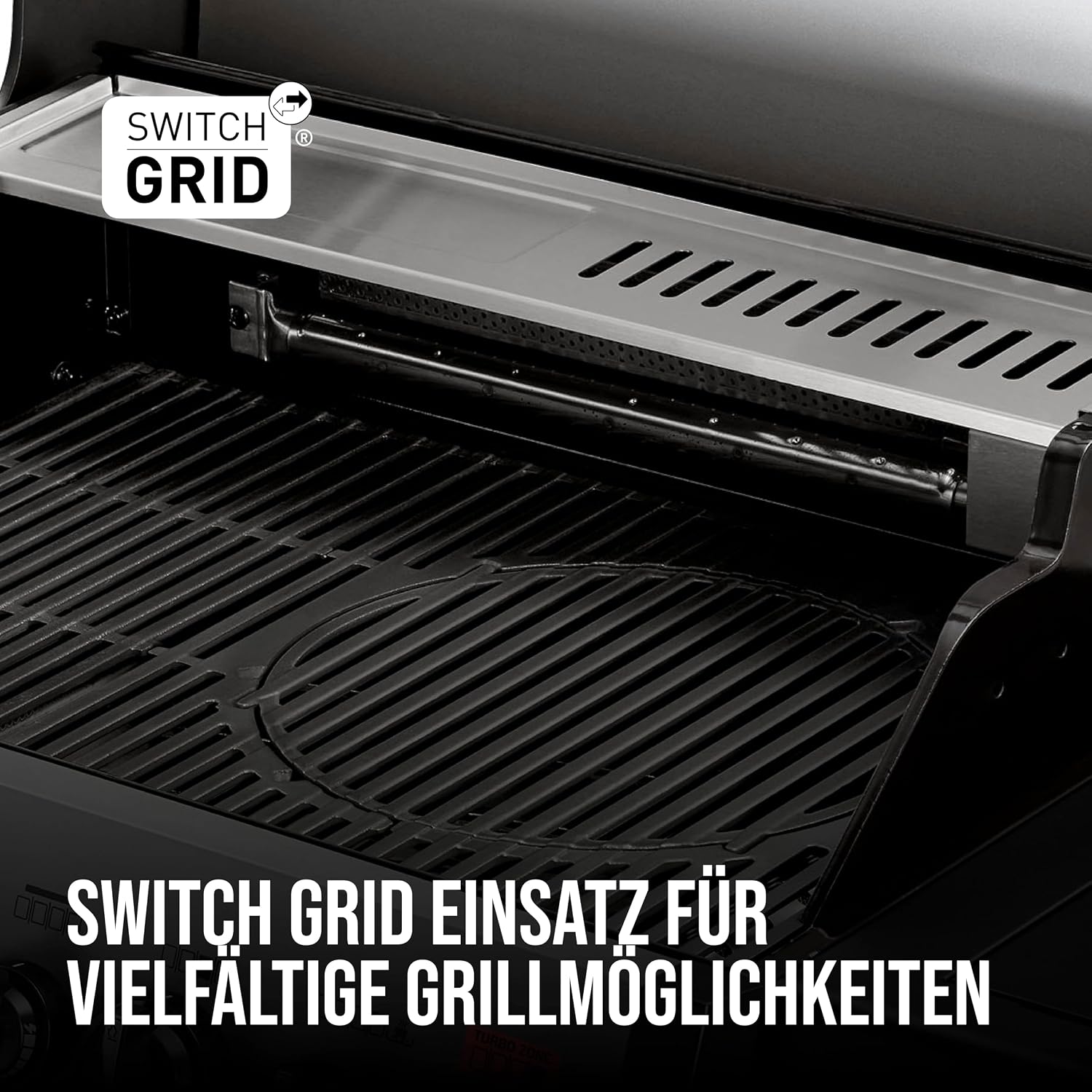 Enders® Hyde 4 SIKR Turbo Gas Grill, 4 Burners Made of Stainless Steel for Powerful Direct and Indirect Grilling, 800 °C Turbo Zone™, Switch Grid™, Infarot Back Burner and Side Cooker, #8041