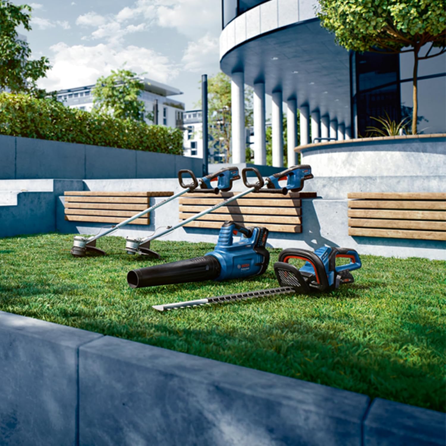 Bosch Professional BITURBO Akku-Gebläse GBL 18V-750 (Volumenstrom von 780 m³/h, Luftgeschwindigkeit von bis zu 198 km/h, variable Drehzahl)