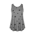 Damen Tanktop mit Sternmuster in Weiß
