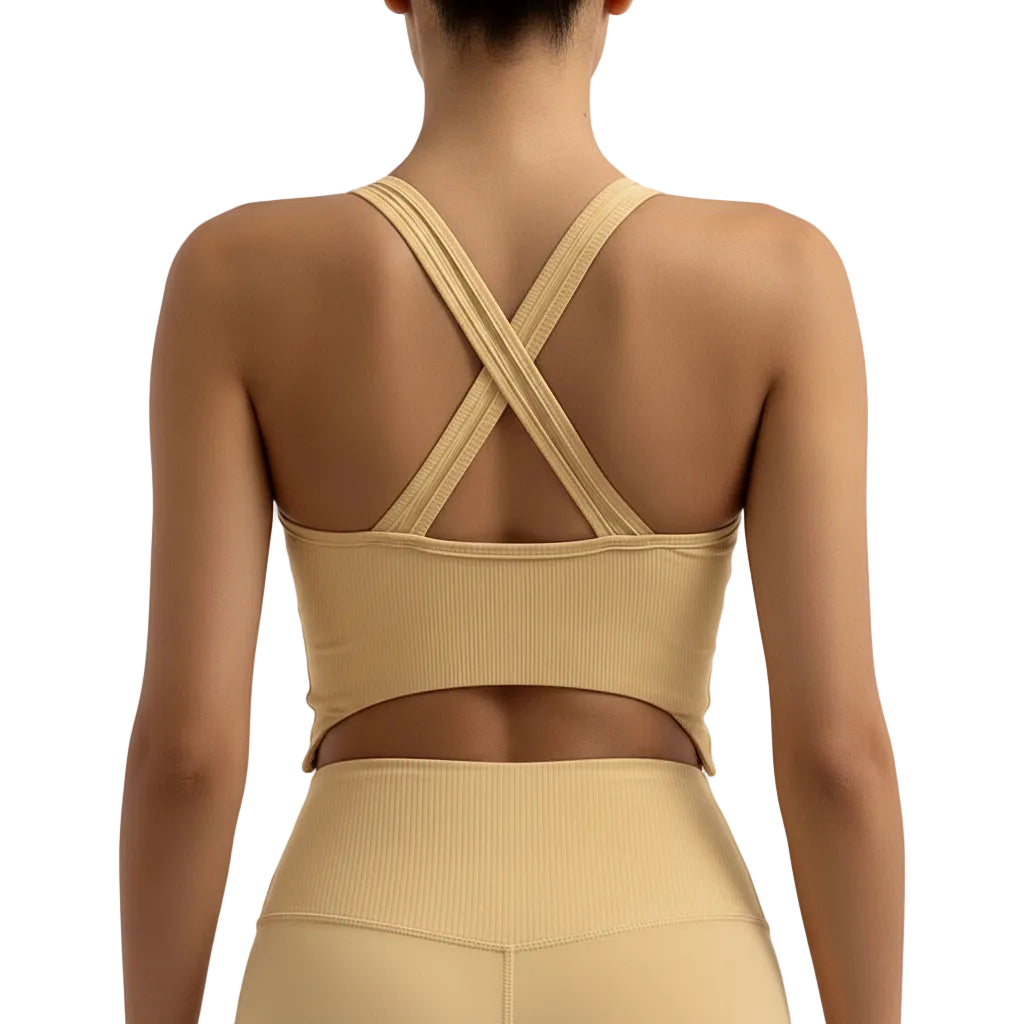 Damen Tanktop mit unregelmäßiger Form in Blau