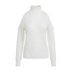 Damen schulterfreier Sweater in Grau
