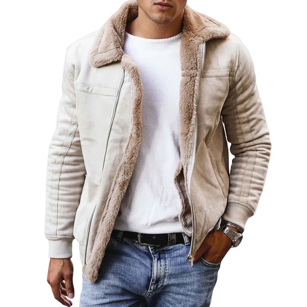 Herren Jacke mit Reißverschluss in Schwarz