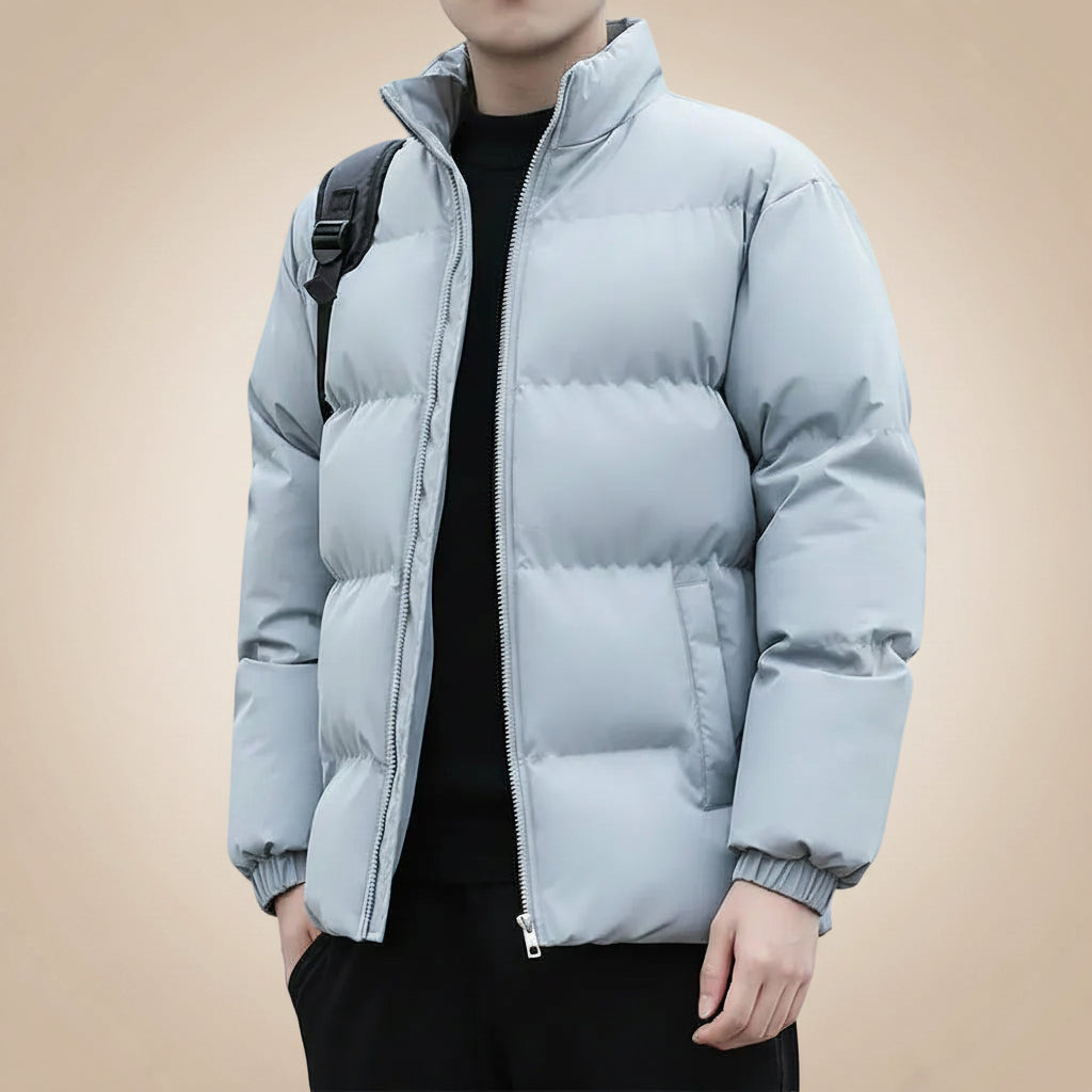 Herren Jacke mit Stehkragen in Rosa