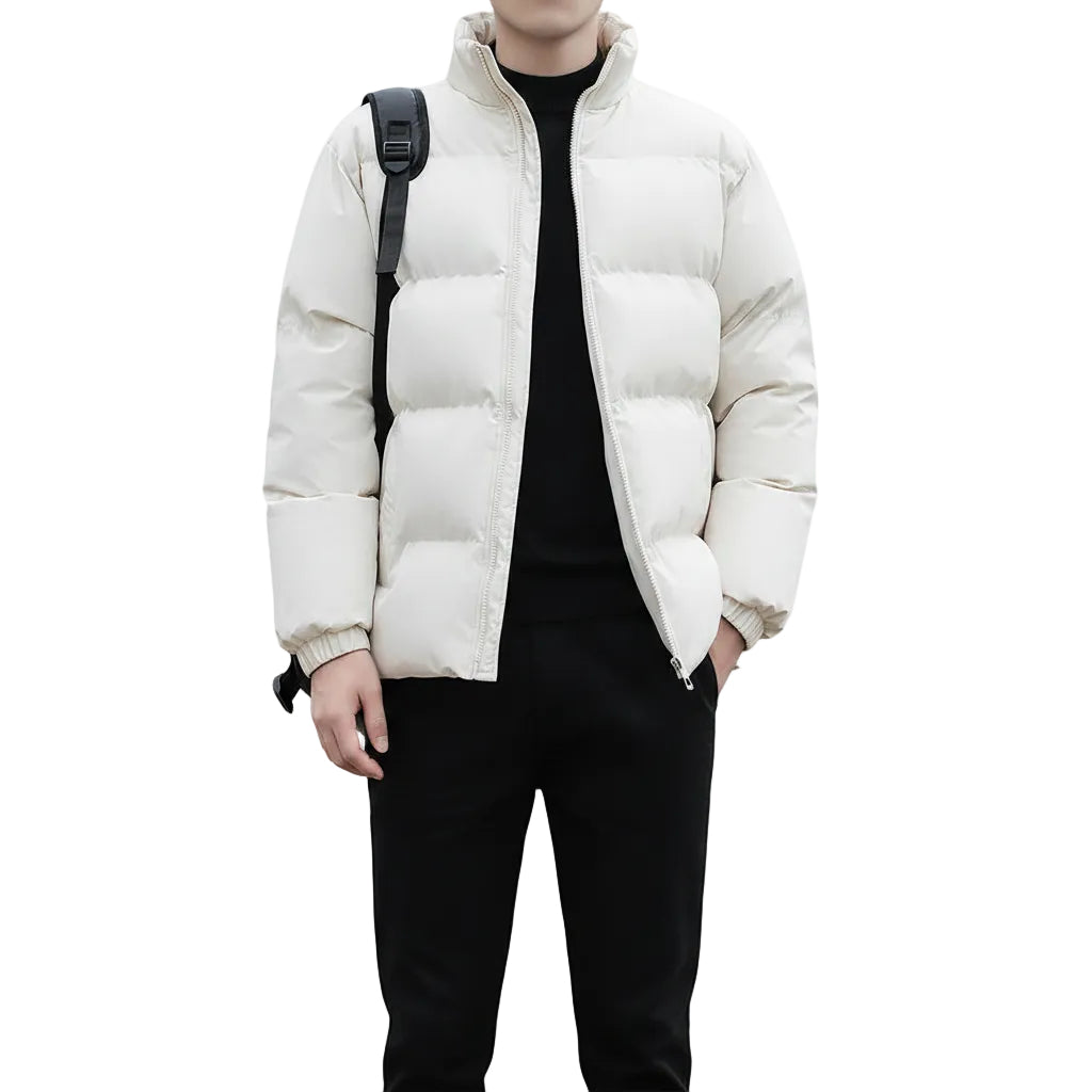 Herren Jacke mit Stehkragen in Schwarz