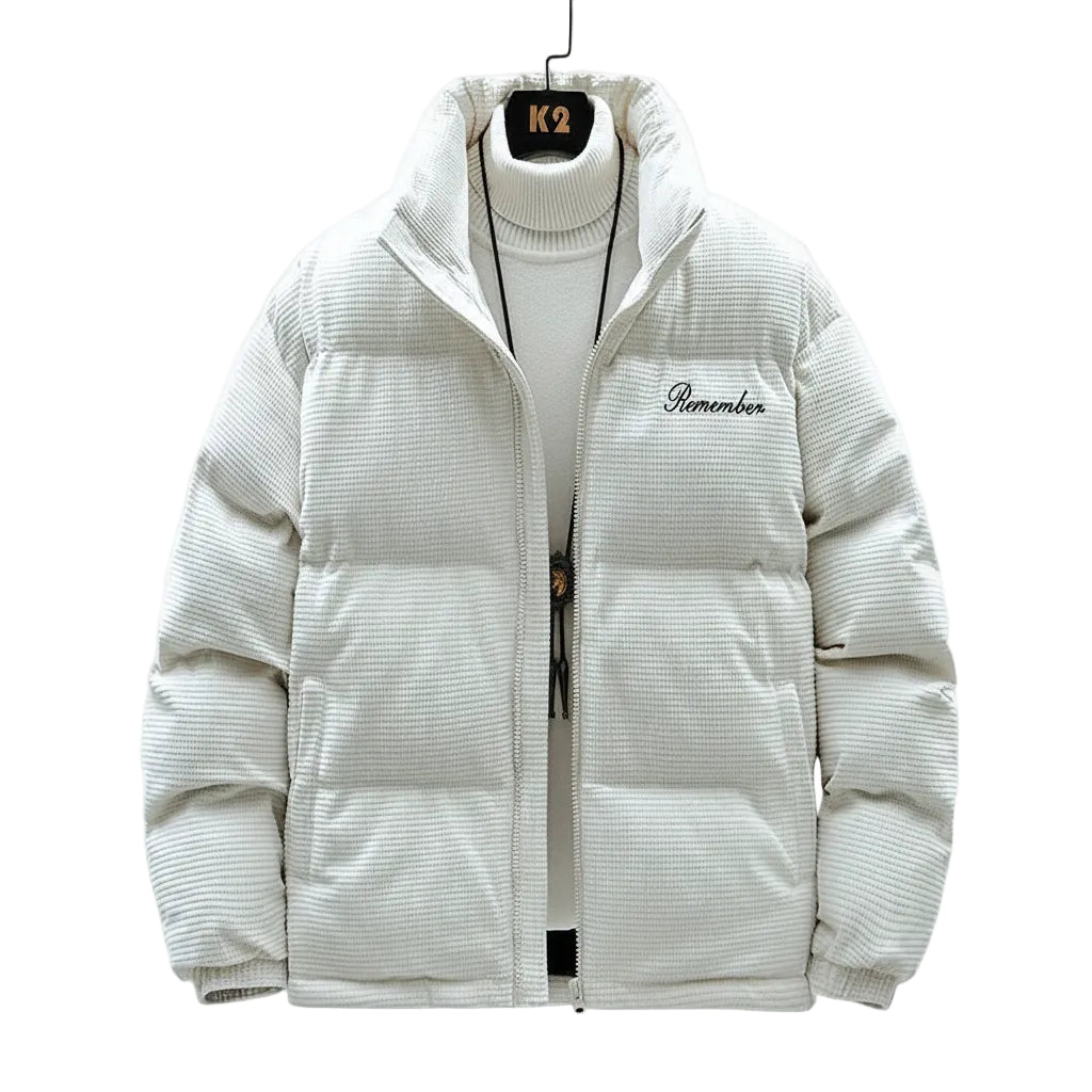 Herren Jacke mit Waffelstruktur in Blau