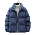 Herren Jacke mit Waffelstruktur in Olivgrün