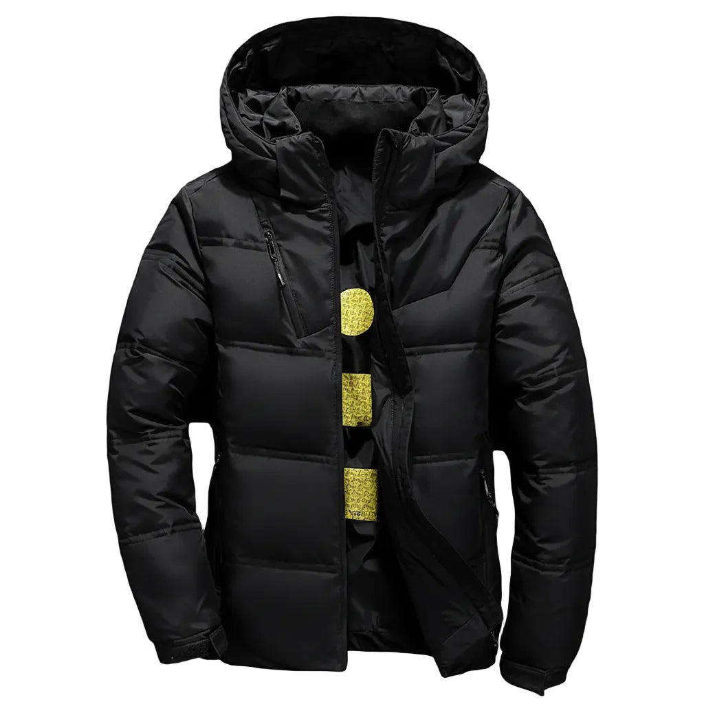 Herren Winterjacke mit Reißverschluss Vorderansicht